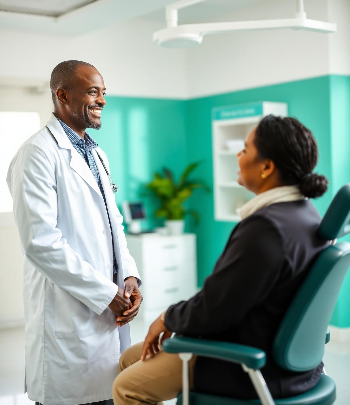 Liberty Wellness Center physician consulting with a patient